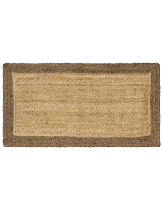 Tappeti per area Rettangolare Naturale e Grigio 60 x 110 cm