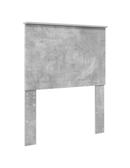 Testiera con testiera Grigio cemento 80 cm Legno multistrato