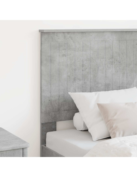 Testiera con testiera Grigio cemento 80 cm Legno multistrato