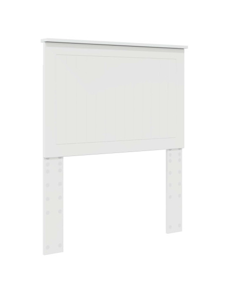 Testiera con testiera Bianco Lucido 80 cm Legno multistrato