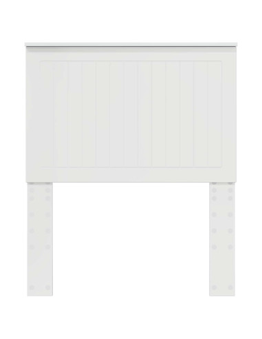 Testiera con testiera Bianco Lucido 80 cm Legno multistrato