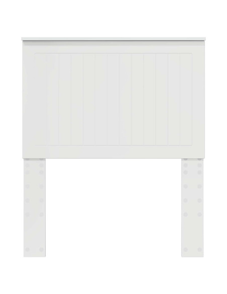 Testiera con testiera Bianco Lucido 80 cm Legno multistrato