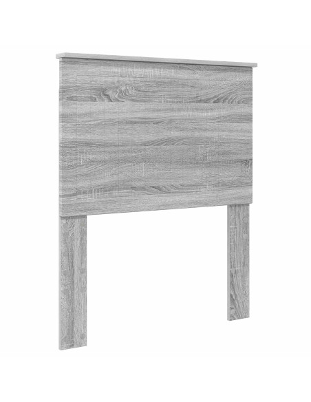 Testiera con testiera Grigio Sonoma 80 cm Legno multistrato