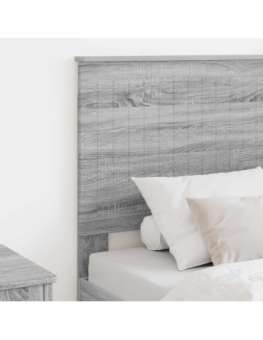 Testiera con testiera Grigio Sonoma 80 cm Legno multistrato