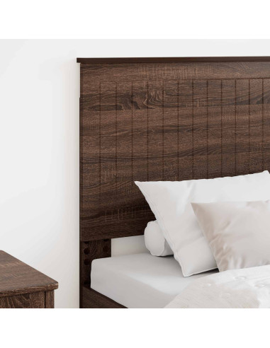 Testiera con testiera Rovere Marrone 80 cm Legno multistrato