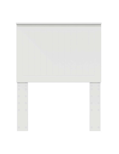 Testiera con testiera Bianco 75 cm Legno multistrato