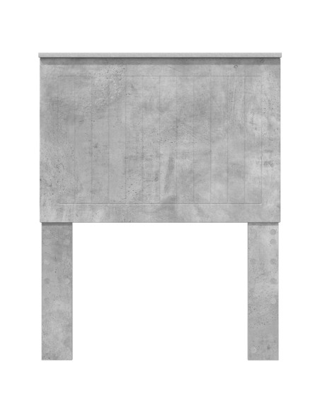 Testiera con testiera Grigio cemento 75 cm Legno multistrato