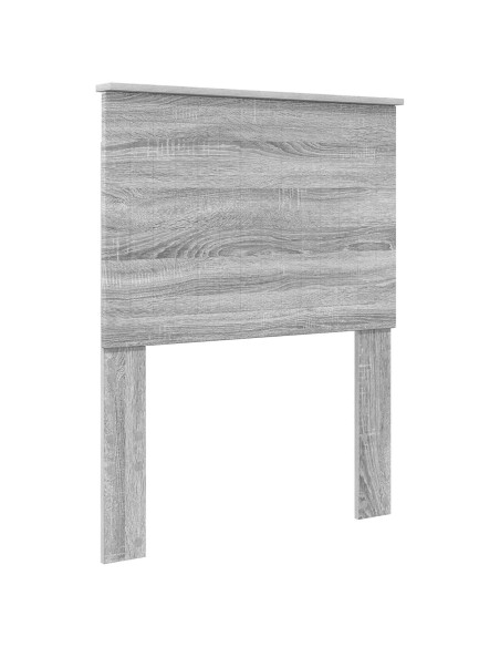 Testiera con testiera Grigio Sonoma 75 cm Legno multistrato