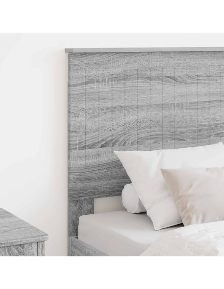 Testiera con testiera Grigio Sonoma 75 cm Legno multistrato