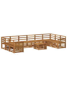 Set di divani da esterno 8 pcs Naturale