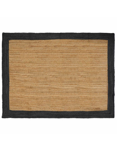 Tappeti per area Naturale e Grigio Scuro 160 x 230 cm Juta