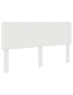 Testiera con testiera Bianco 180 cm Legno multistrato 2