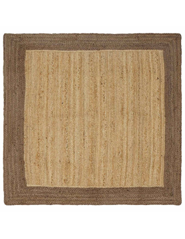 Tappeti per area Naturale e Grigio 160 x 160 cm Juta