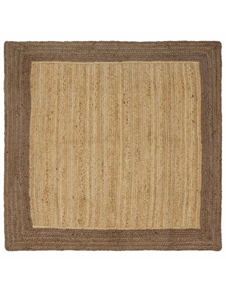 Tappeti per area Naturale e Grigio 160 x 160 cm Juta