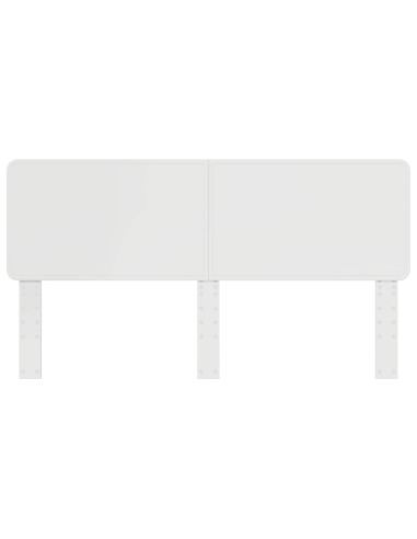 Testiera con testiera Bianco 180 cm Legno multistrato