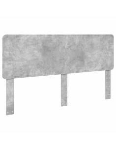 Testiera con testiera Grigio cemento 180 cm Legno multistrato 2