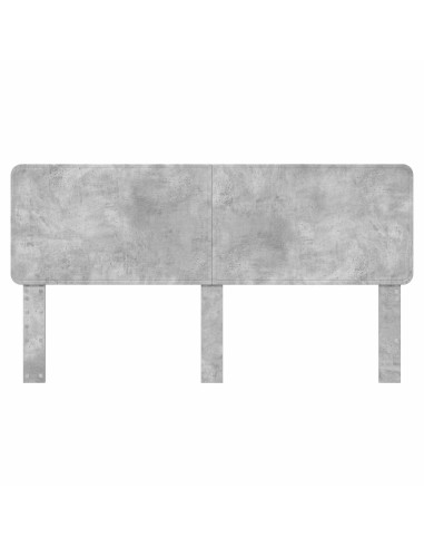 Testiera con testiera Grigio cemento 180 cm Legno multistrato
