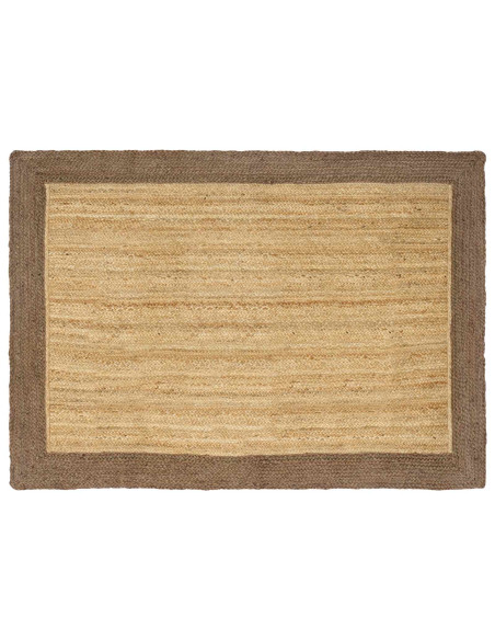 Tappeti per area Naturale e Grigio 140 x 200 cm Juta