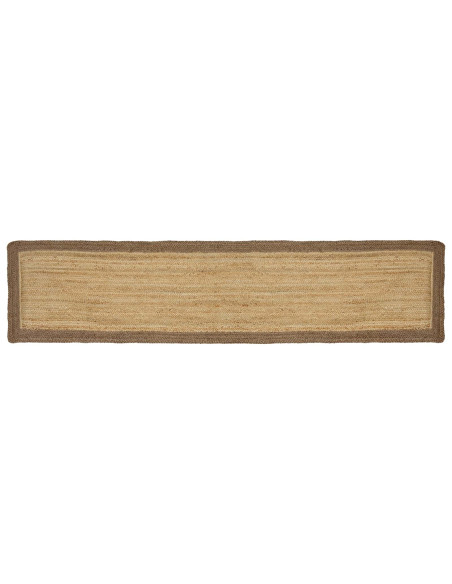 Tappeti per area Rettangolare Naturale e Grigio 60 x 300 cm