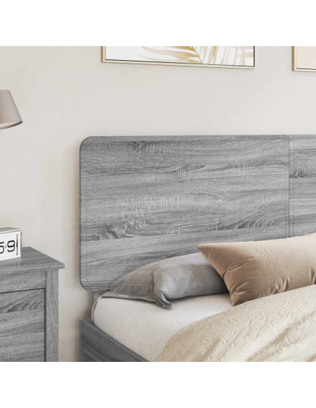 Testiera con testiera Grigio Sonoma 180 cm Legno multistrato