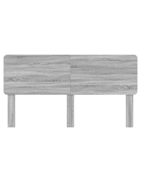 Testiera con testiera Grigio Sonoma 180 cm Legno multistrato