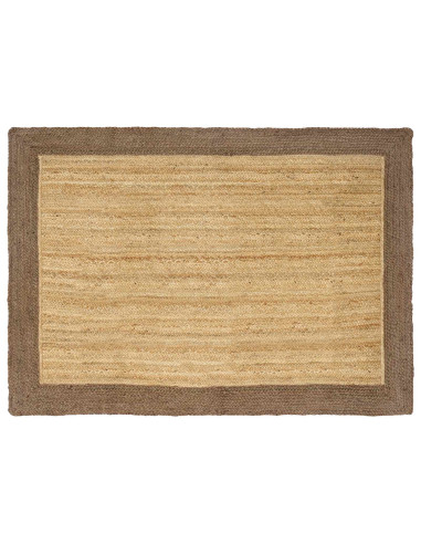 Tappeti per area Naturale e Grigio 120 x 170 cm Juta