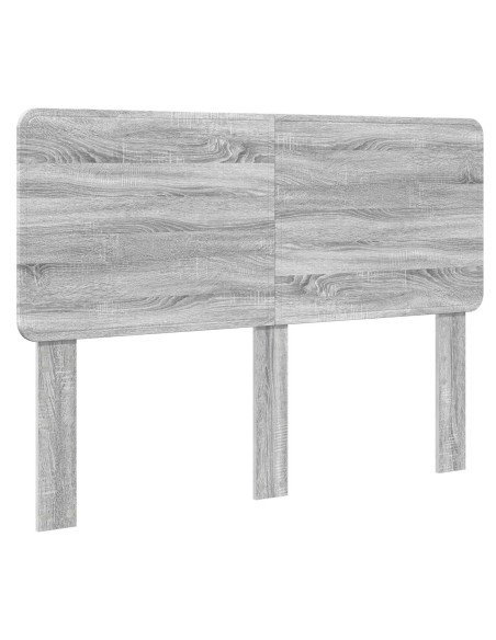 Testiera con testiera Grigio Sonoma 150 cm Legno multistrato