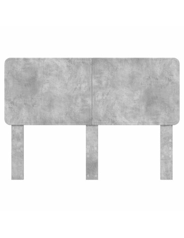 Testiera con testiera Grigio cemento 140 cm Legno multistrato