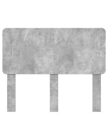 Testiera con testiera Grigio cemento 135 cm Legno multistrato