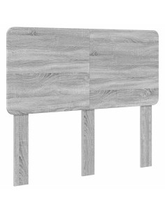 Testiera con testiera Grigio Sonoma 135 cm Legno multistrato 2