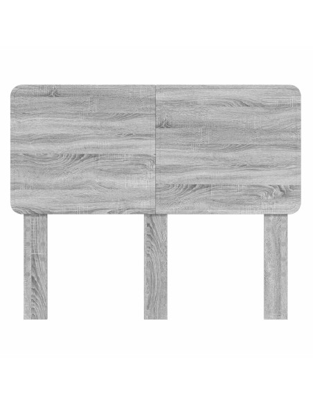 Testiera con testiera Grigio Sonoma 120 cm Legno multistrato