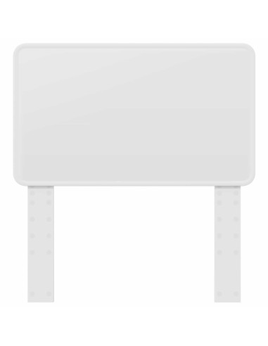 Testiera con testiera Bianco 100 cm Legno multistrato