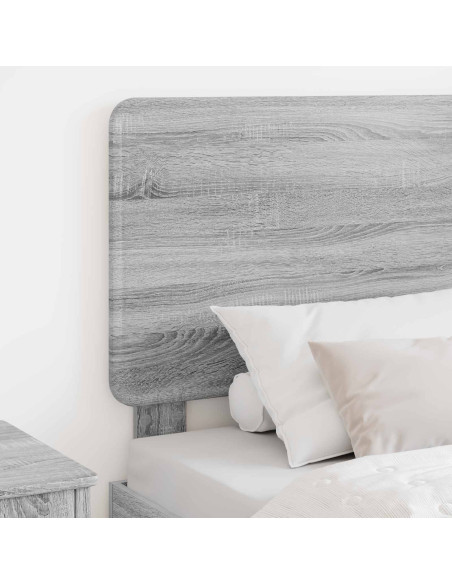 Testiera con testiera Grigio Sonoma 90 cm Legno multistrato