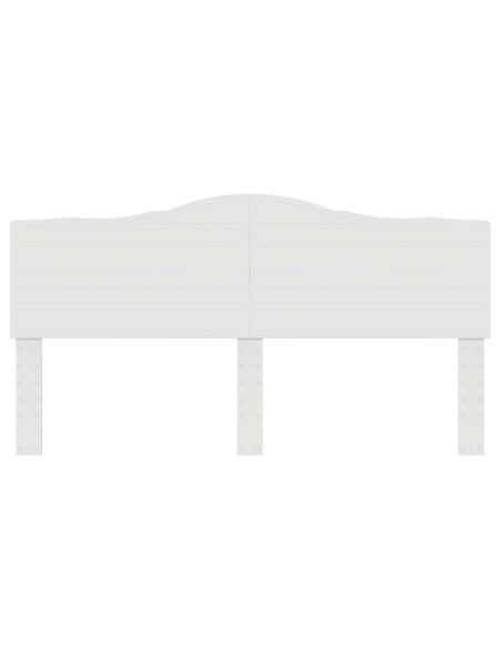 Testiera con testiera Bianco 180 cm Legno multistrato