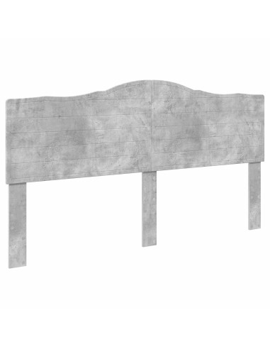 Testiera con testiera Grigio cemento 180 cm Legno multistrato