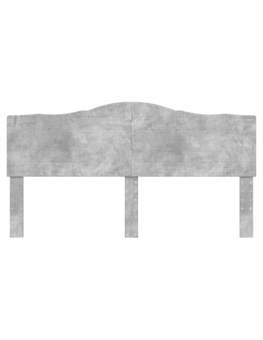 Testiera con testiera Grigio cemento 180 cm Legno multistrato