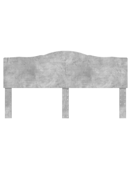 Testiera con testiera Grigio cemento 180 cm Legno multistrato