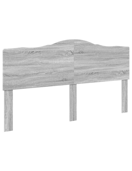 Testiera con testiera Grigio Sonoma 180 cm Legno multistrato