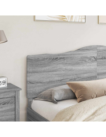 Testiera con testiera Grigio Sonoma 180 cm Legno multistrato