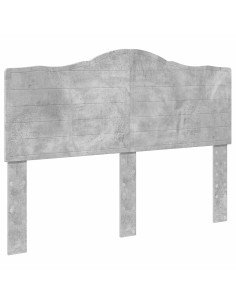 Testiera con testiera Grigio cemento 160 cm Legno multistrato 2