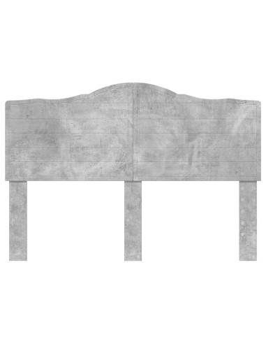 Testiera con testiera Grigio cemento 160 cm Legno multistrato