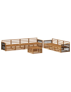 Set di divani da esterno 8 pcs Naturale
