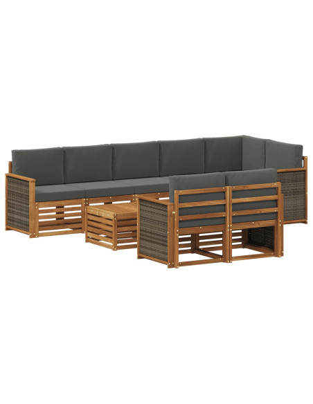 Set divani Legno di Acacia Massello