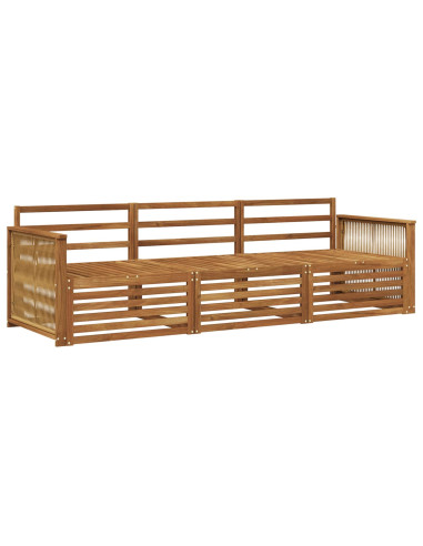 Set di divani da esterno 3 pcs Naturale