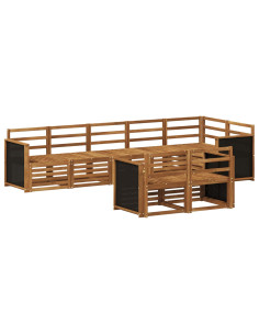 Set divani Legno di Acacia Massello