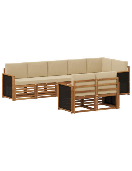 Set divani Legno di Acacia Massello