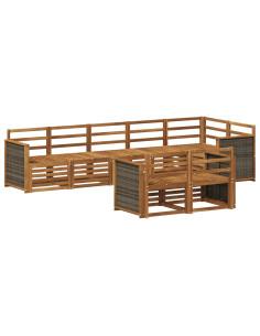 Set divani Legno di Acacia Massello