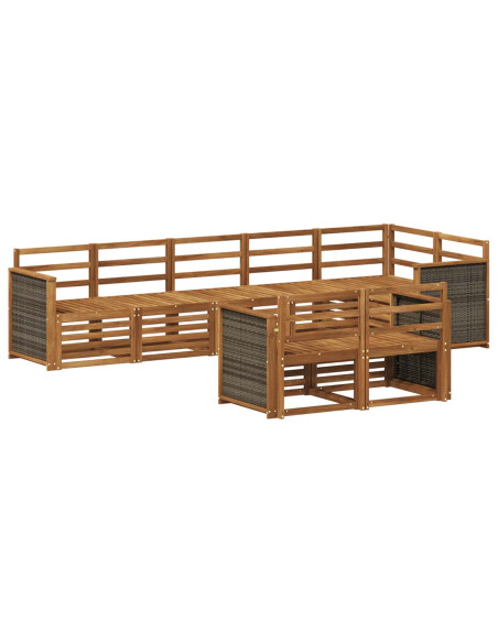 Set divani Legno di Acacia Massello