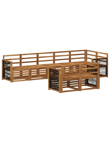 Set divani Legno di Acacia Massello