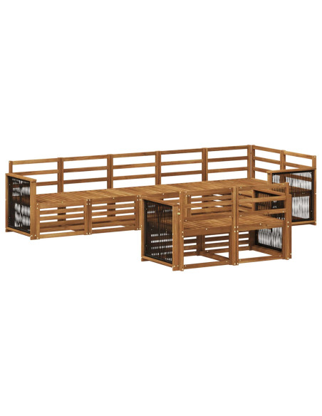 Set divani Legno di Acacia Massello